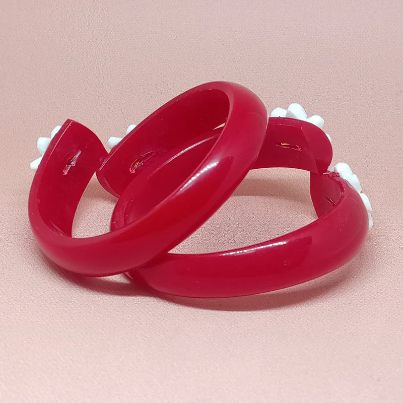 Sakha Pola Bangle with Conch Shell